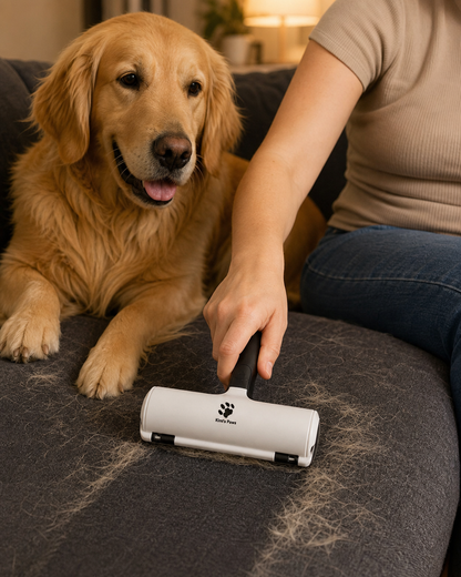 Magic Reusable Pet Hair Roller & Lint Remover – Self-Cleaning Furniture Brush
