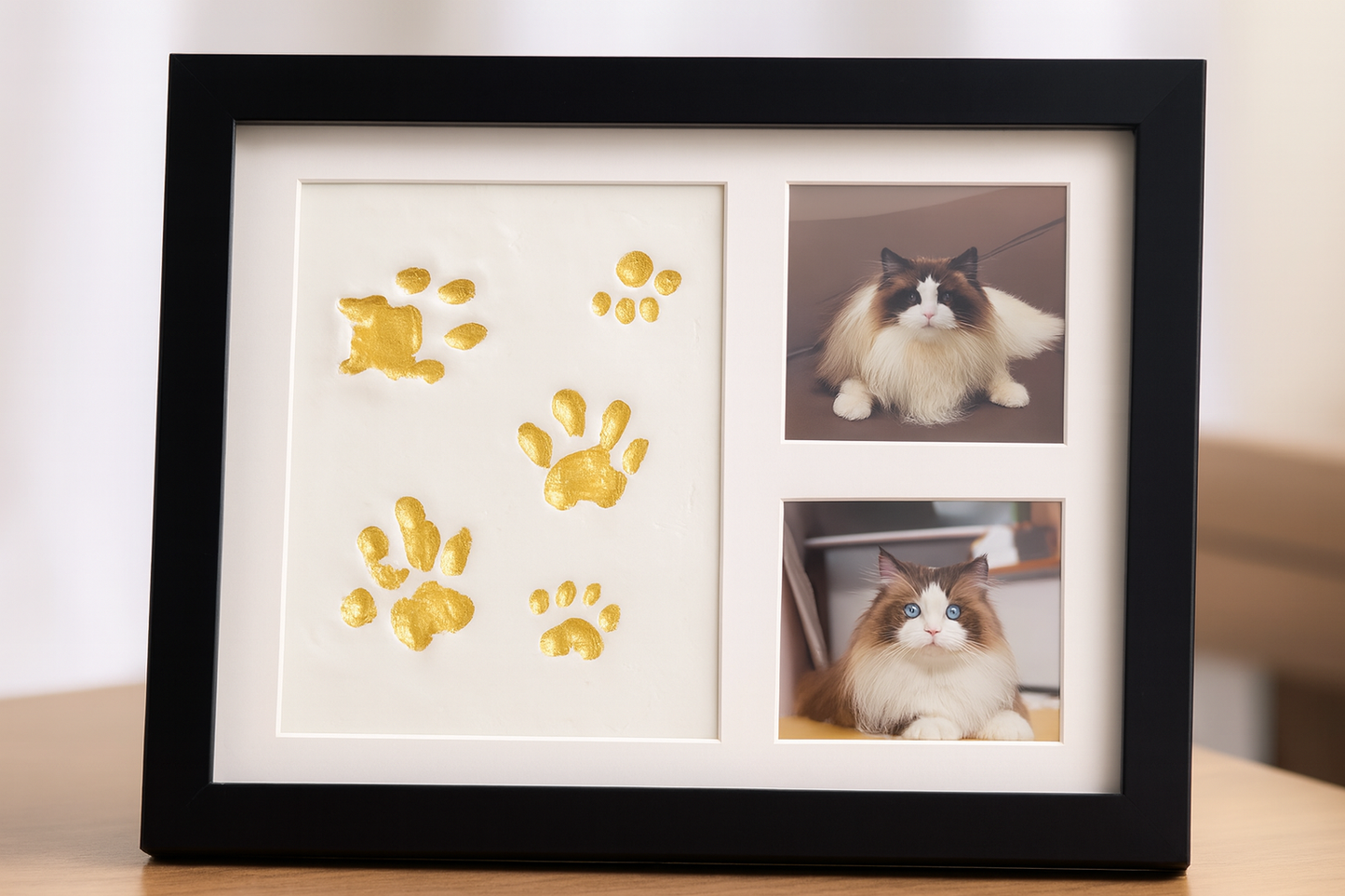 Pet Memorial Clay Paw Print Kit - Photo Frame – Dog & Cat Keepsake
