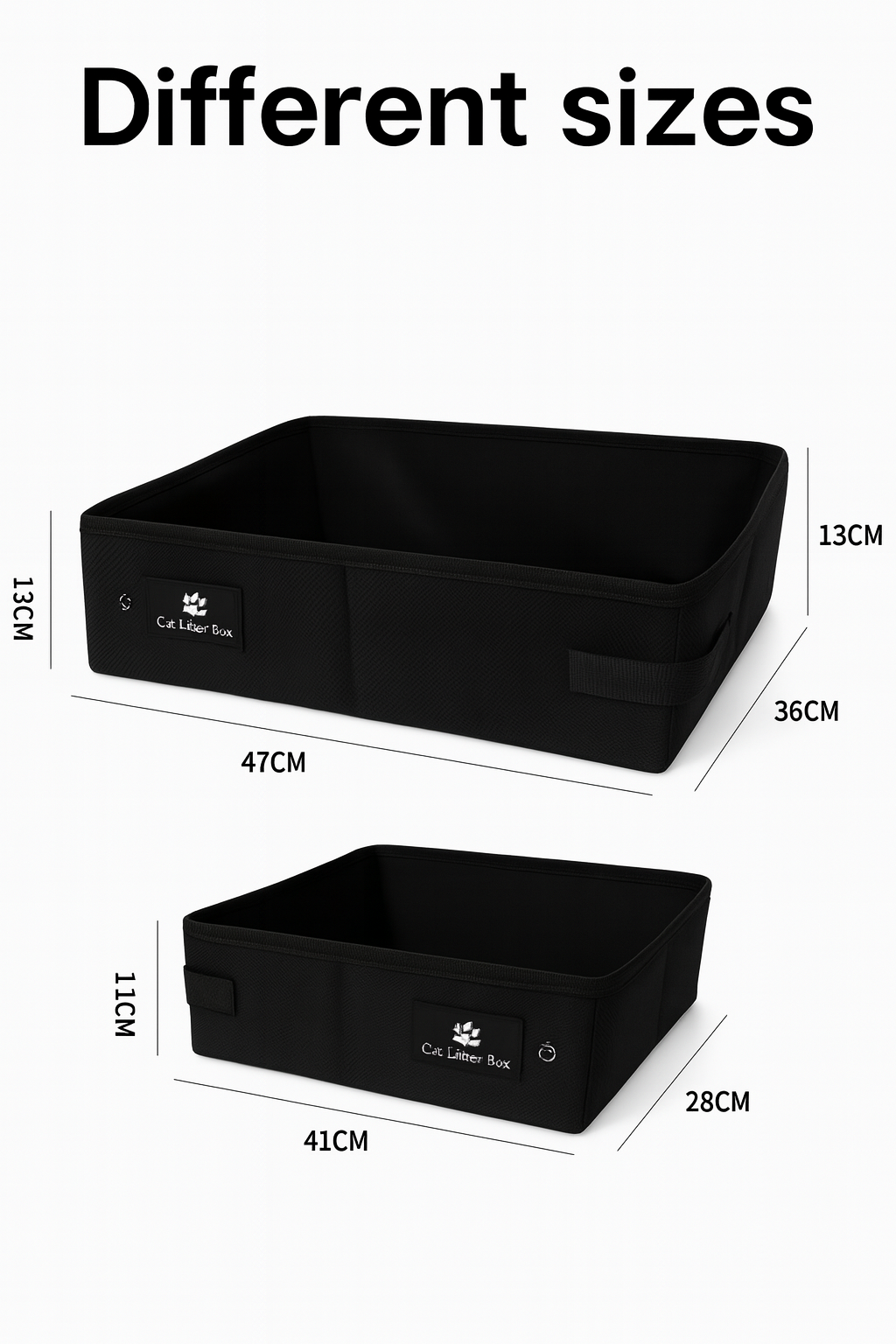 Travel-Ready Foldable Cat Litter Box – Waterproof & Leak-Proof