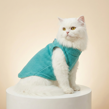 Premium No-Pull Fleece Vest for Small Dogs & Cats - Travel Gear