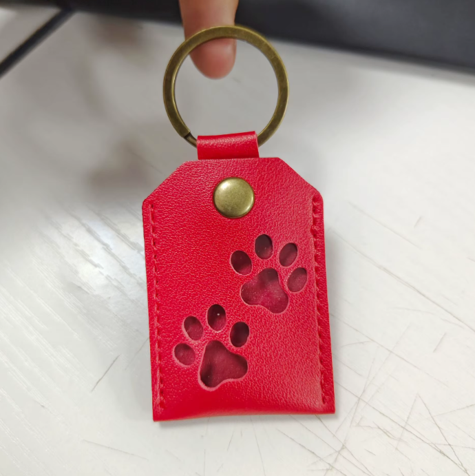 Pet Paw Keepsake Keychain & Fur Storage – Sentimental Memorial Charm